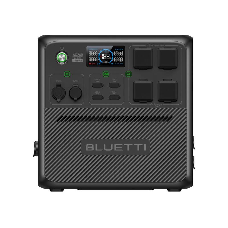 Générateur Électrique Portable BLUETTI AC240,2400W/1536Wh pour Camping-car