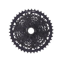 Cassette Advent 9sp 11-42T acier/aluminium - black