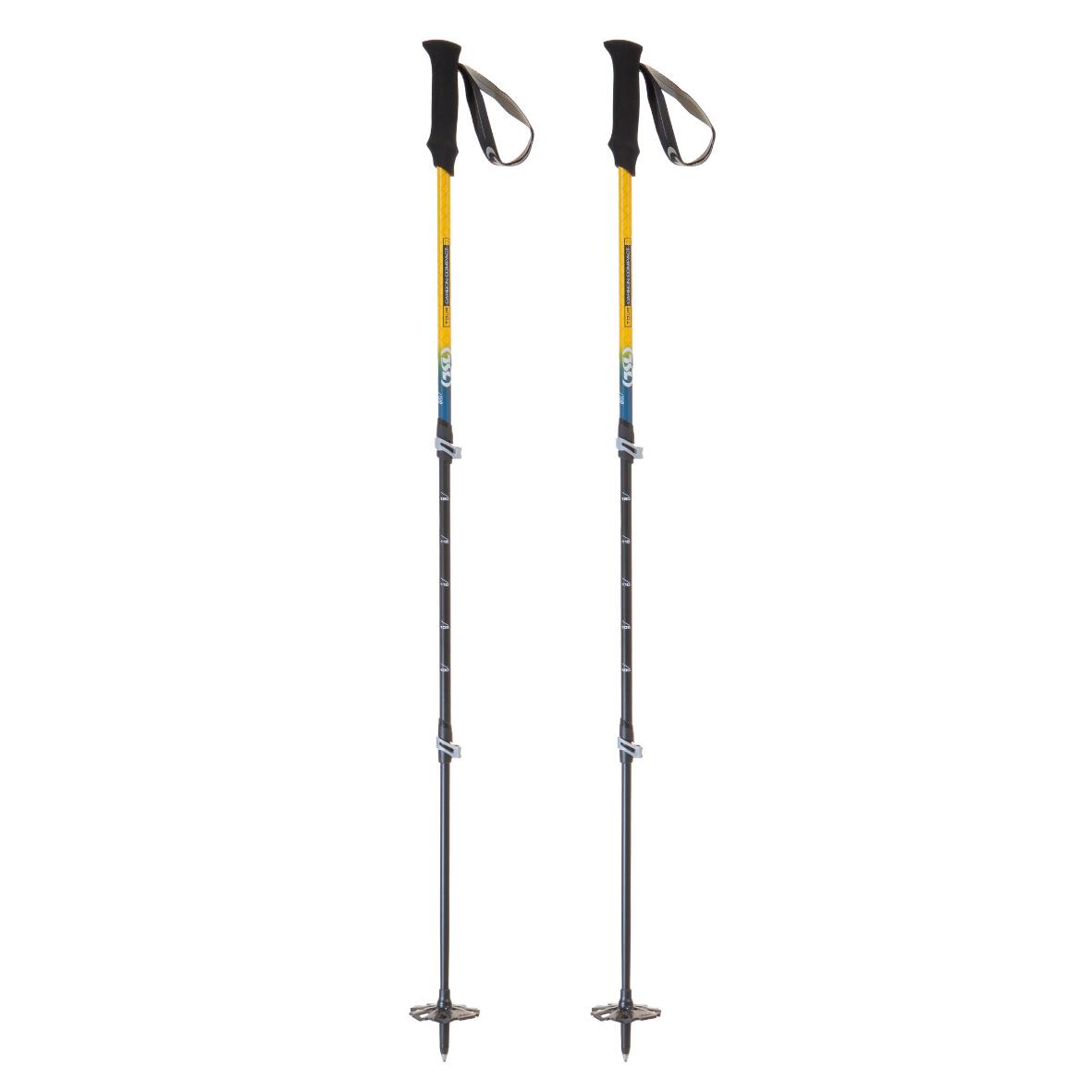 Tsl - Bâtons De Trekking Tsl - Télescopique - Tour Carbone Compact 3 Light Twist - Bâton De Randonnée - Incolore|jaune|orange - Taille Unique - Decathlon