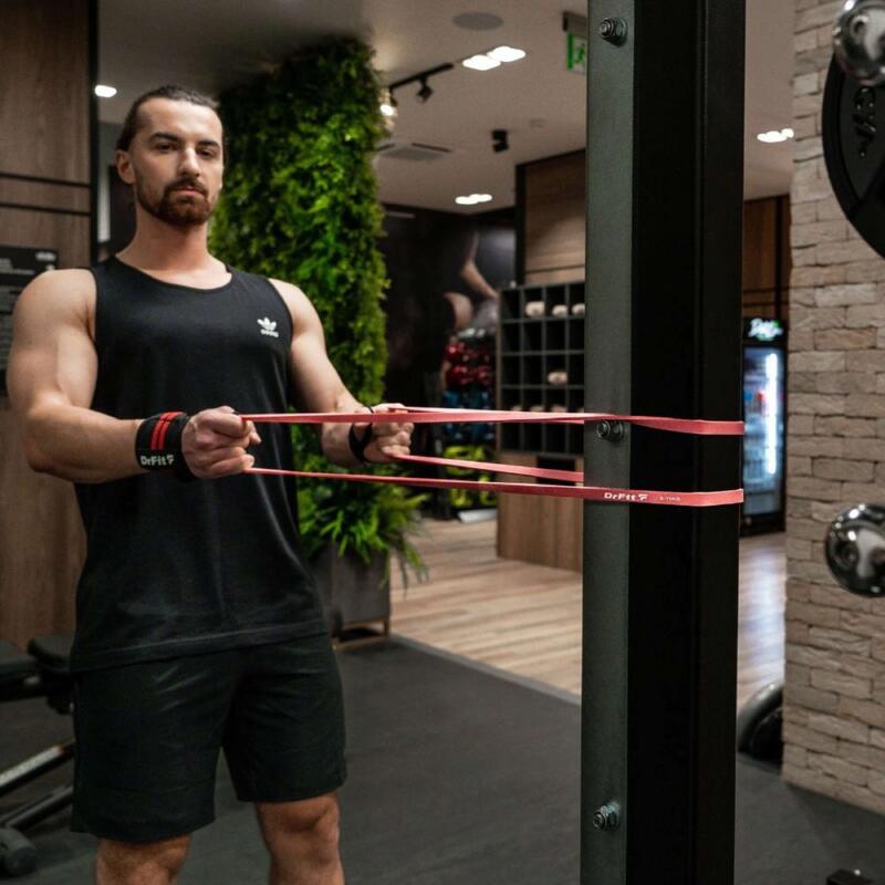 Taśmy oporowe do ćwiczeń na siłowni Power Band gumy treningowe fitness DrFit