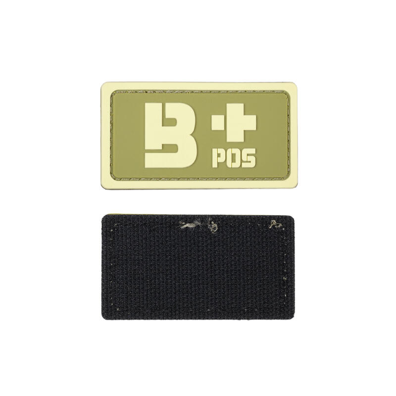 Elitex Training Groupe sanguin B+ Pvc Velcro Patch pour sacs à dos