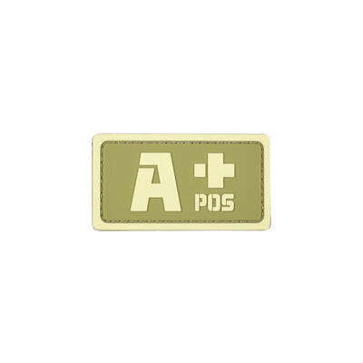Elitex Training Blutgruppe A+ Pvc Velcro Patch für Rucksäcke