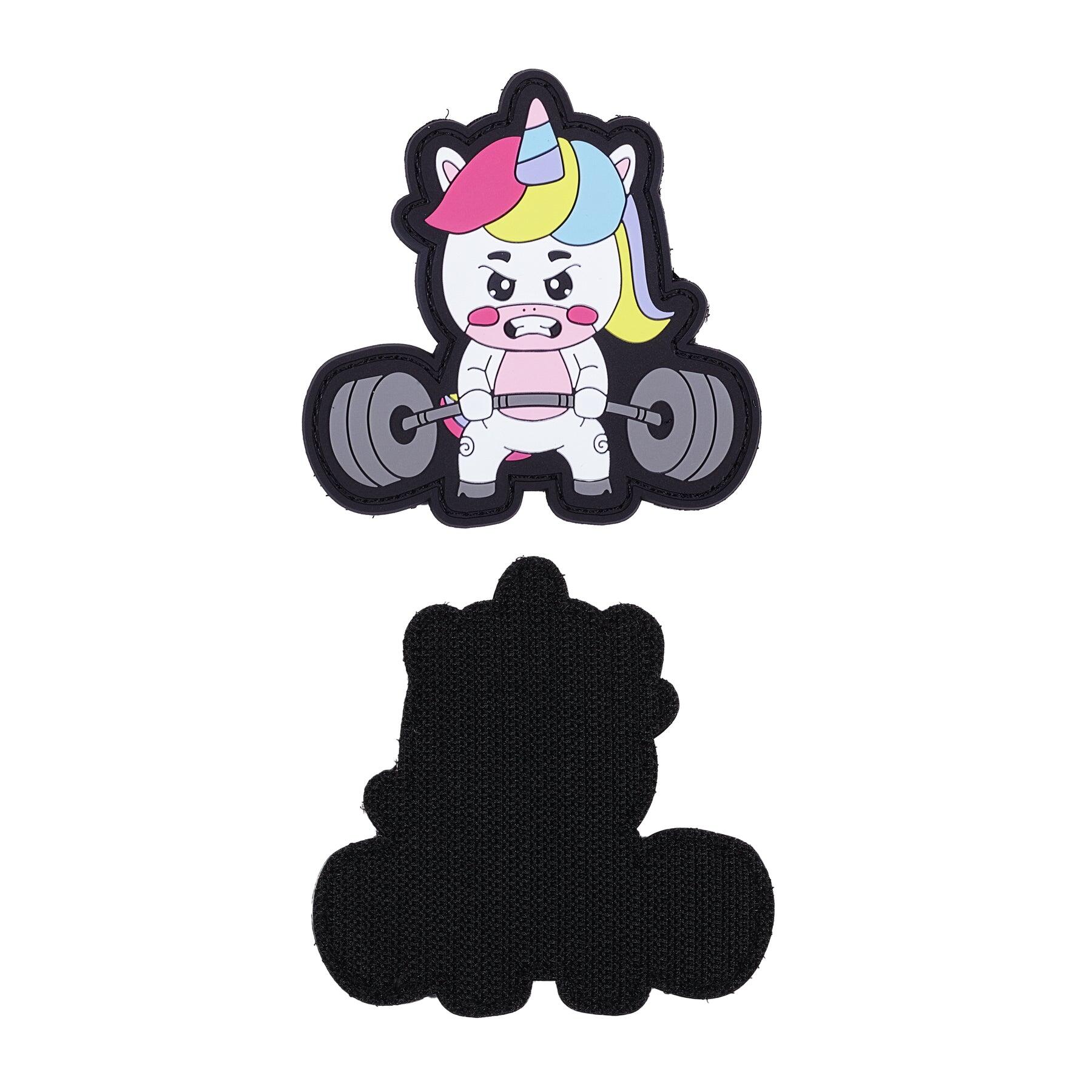 Patch Elitex Opleiding Unicorn Bodybuilder Pvc Klittenband voor rugzakken 2/3