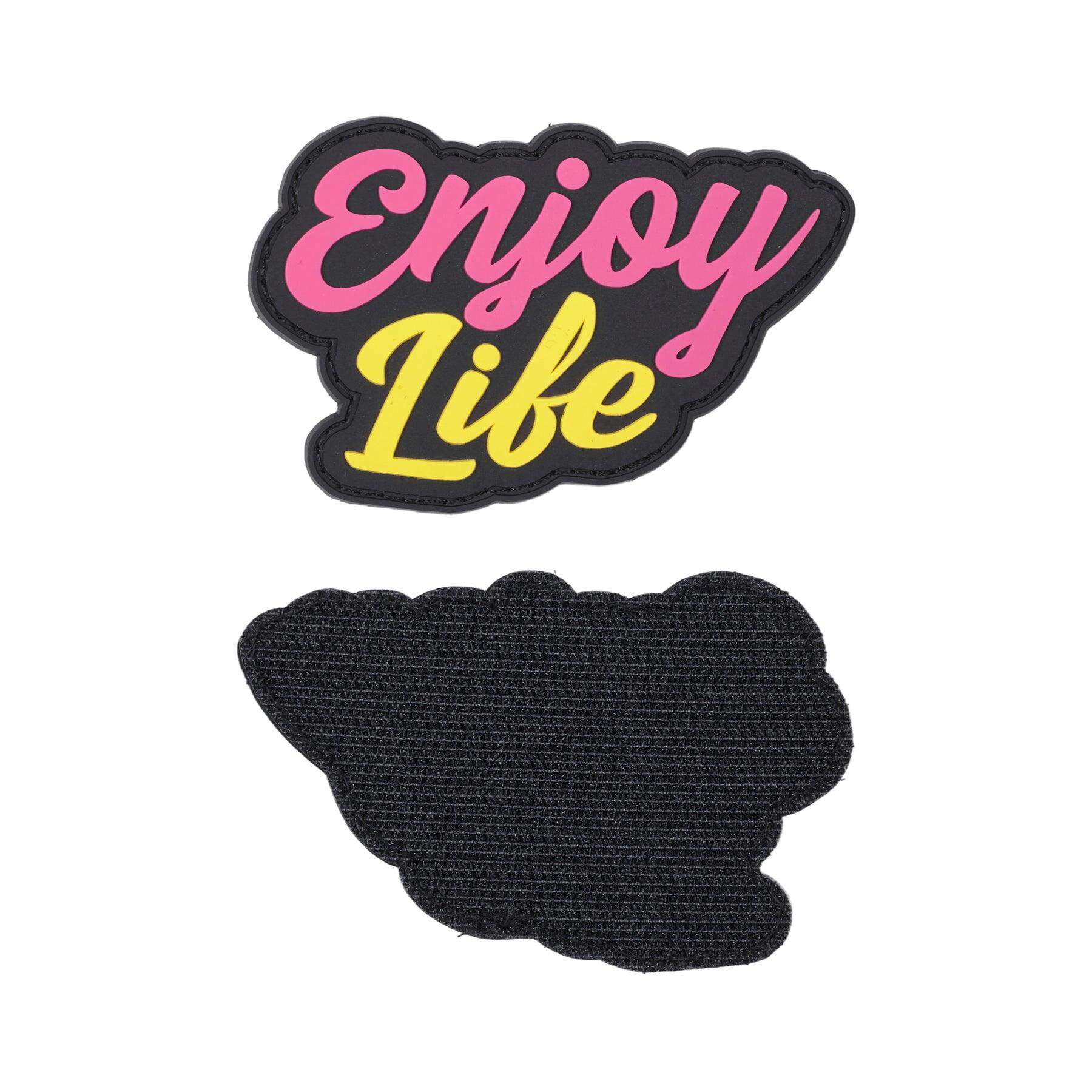 Patch Elitex Opleiding Enjoy Life Pvc Klittenband voor rugzakken 2/4