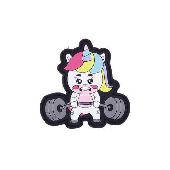 Patch Elitex Training Unicorno Bodybuilder Pvc Velcro per Zaini