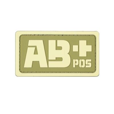 Elitex Training Blutgruppe AB+ Pvc Velcro Patch für Rucksäcke