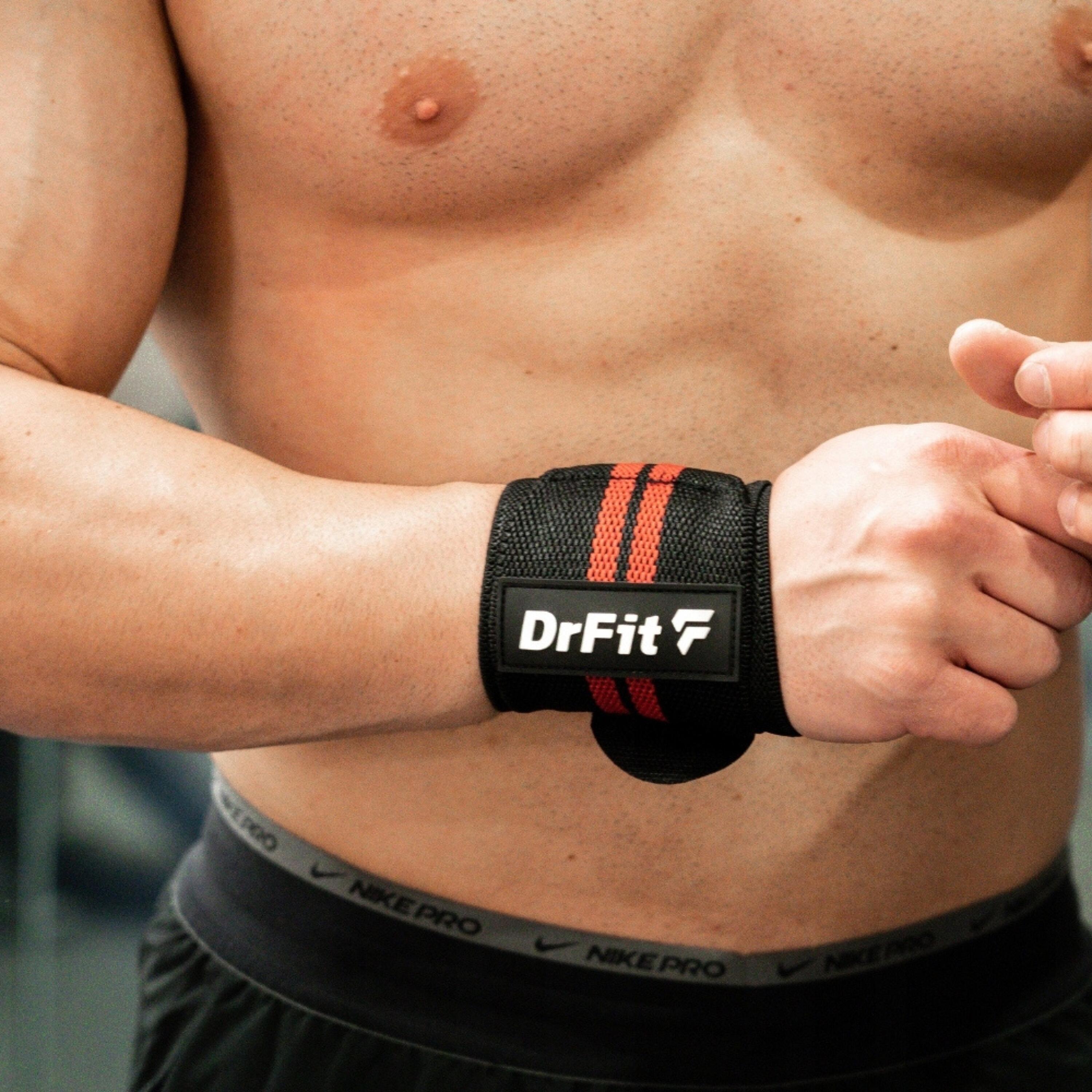 Opaski na Nadgarstki Owijane Usztywniające do Treningu Para DrFit 5/6