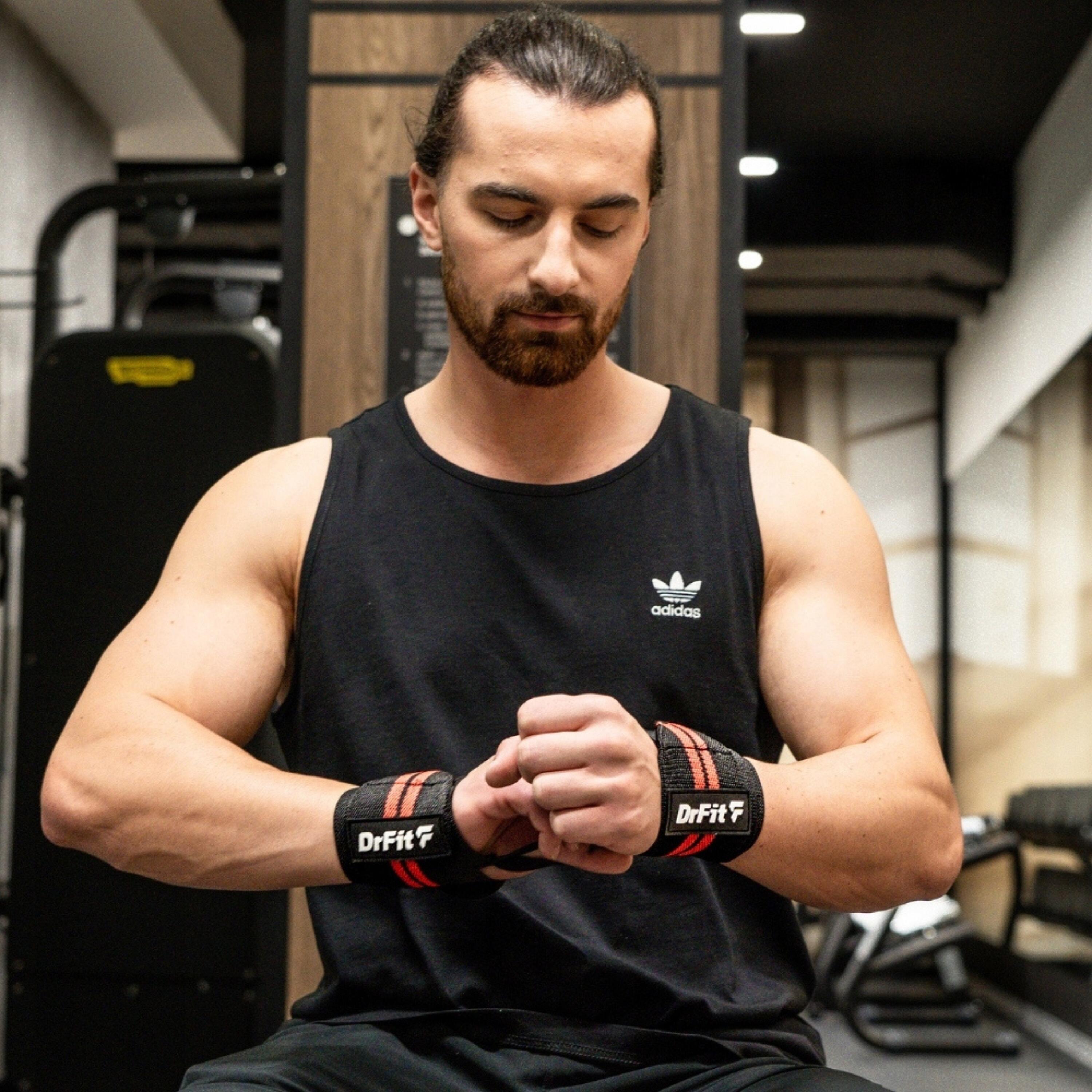 Opaski na Nadgarstki Owijane Usztywniające do Treningu Para DrFit 4/6