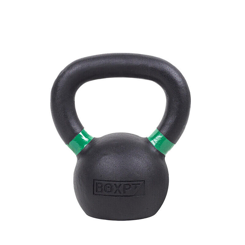 Boxpt Equipment - Kettlebell Iron Powder Coated - Kettlebell - Noir|vert - 6 Kg - Decathlon