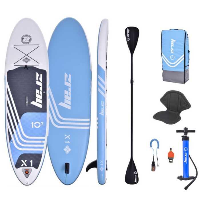 Deska SUP dmuchana X-Rider X1 10'2 Dropstitch MAX 125kg 310x81x15cm Niebieski