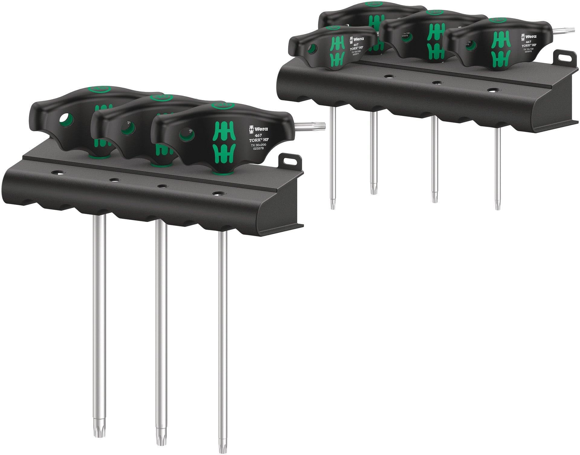 Wera 454 T-handle TORX 7-Piece Set w/Holding Function