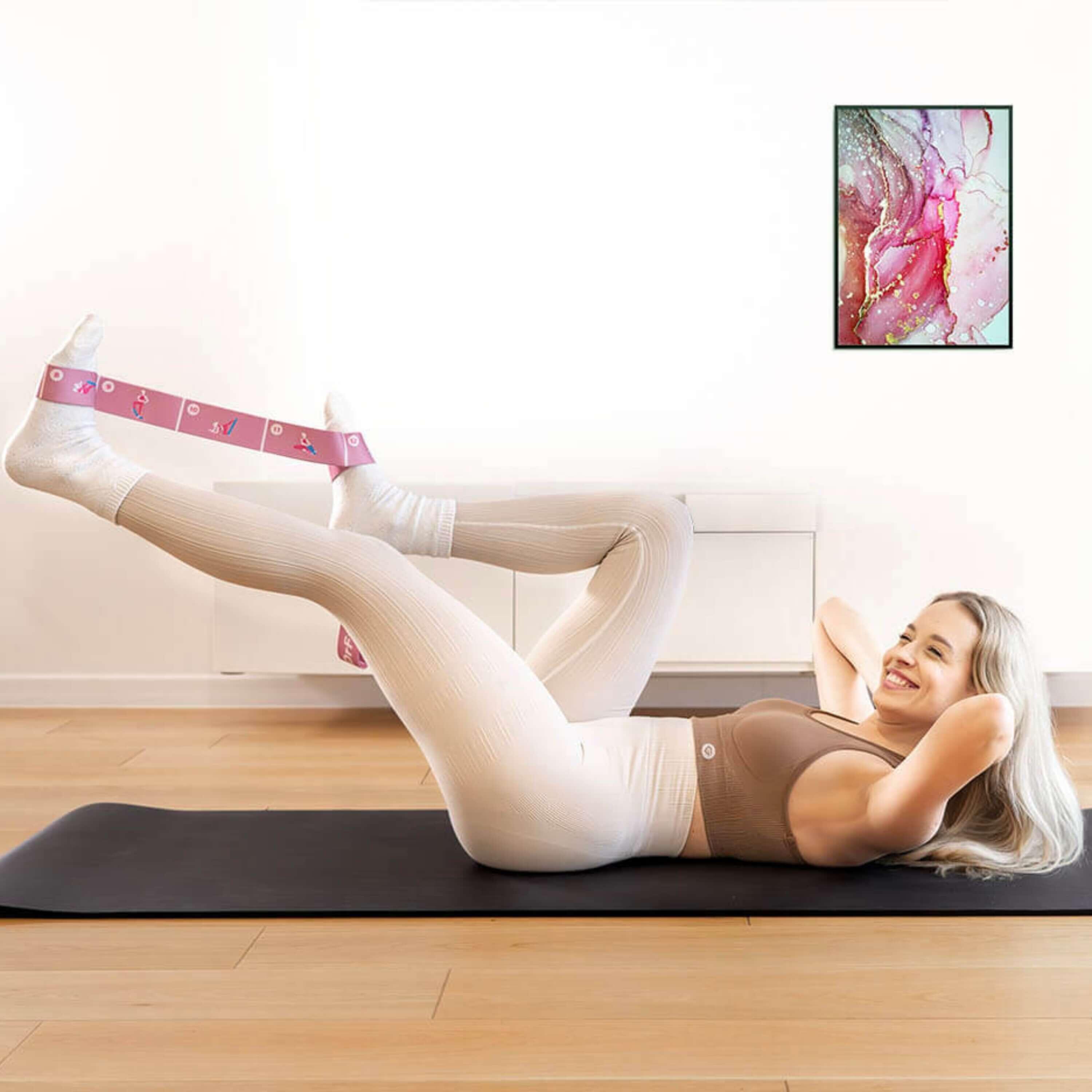 Guma oporowa do stretchingu taśma gimnastyczna do ćwiczeń jogi fitness DrFit 4/7