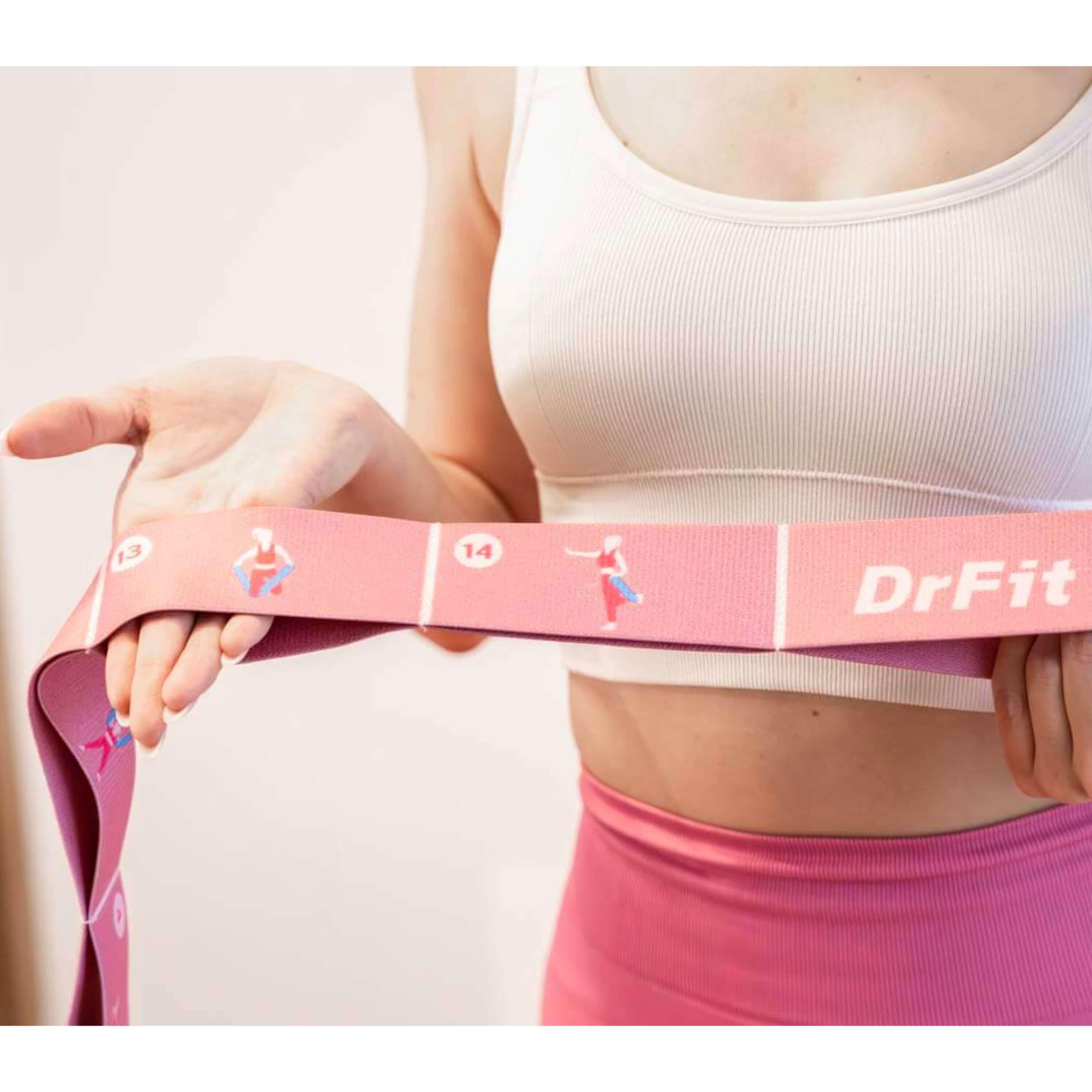 Guma oporowa do stretchingu taśma gimnastyczna do ćwiczeń jogi fitness DrFit 6/7
