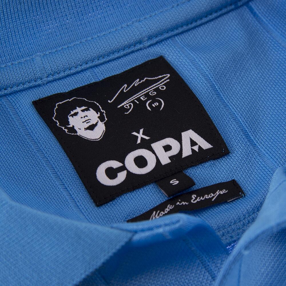 Maillot de football rétro - Homme - Maradona Napoli 1986/87 - Bleu 6/7