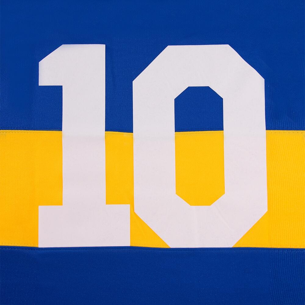Maillot de football rétro - Homme - Maradona Boca Juniors 1981/82 - Bleu 4/7