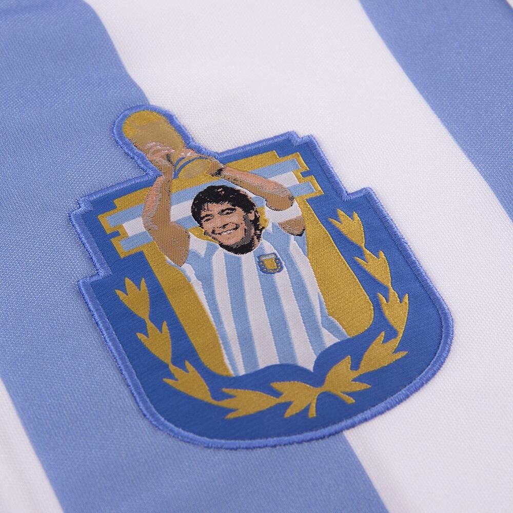 Camisola de Futebol Retro - Adulto - Maradona x COPA Argentina 1986 - Branco 4/7