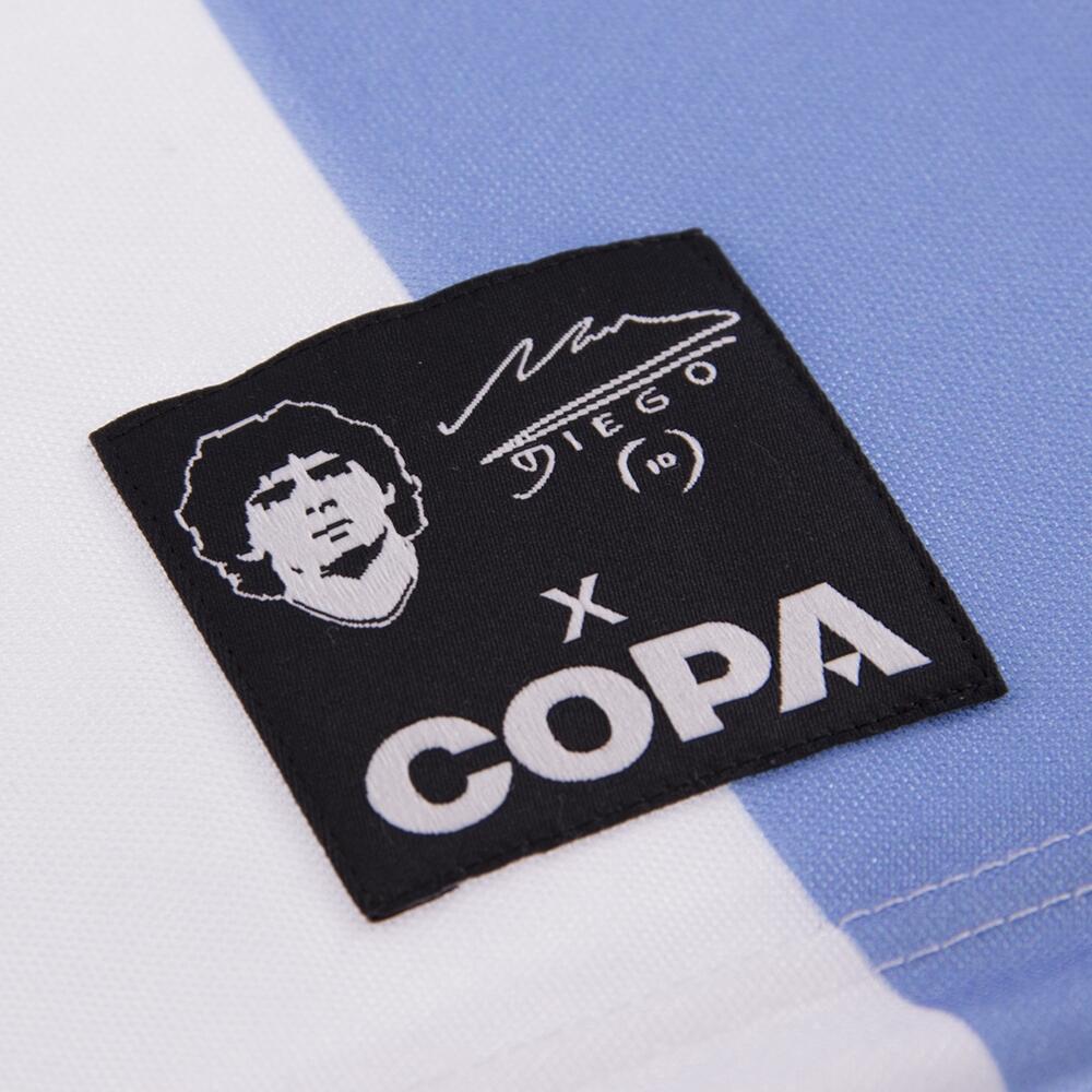 Camisola de Futebol Retro - Adulto - Maradona x COPA Argentina 1986 - Branco 6/7