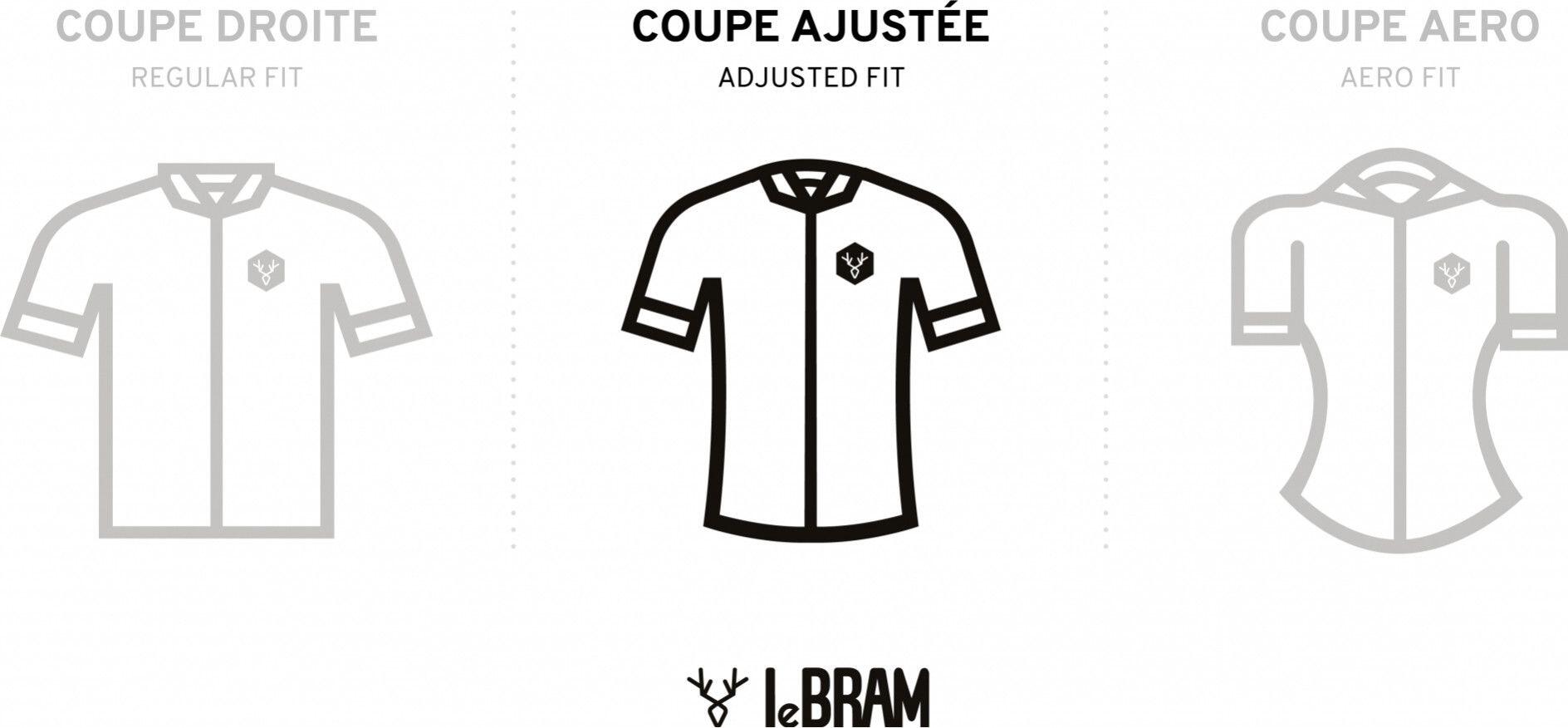 Maillot Manches Courtes LeBram Pas de Peyrol Saumon 5/6