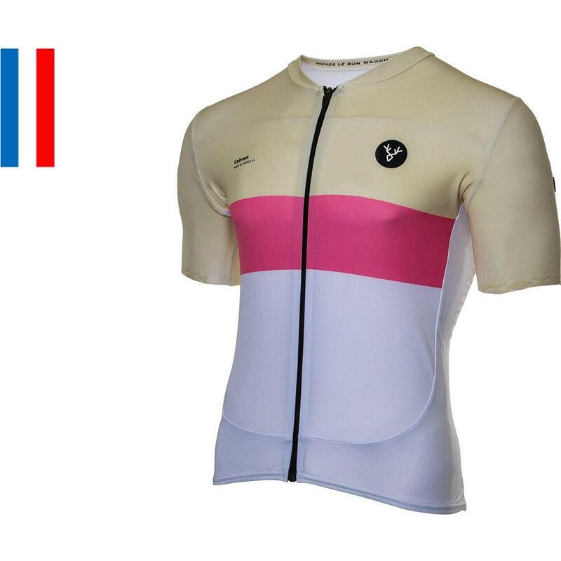 Maillot Manches Courtes LeBram Pas de Peyrol Beige Rose