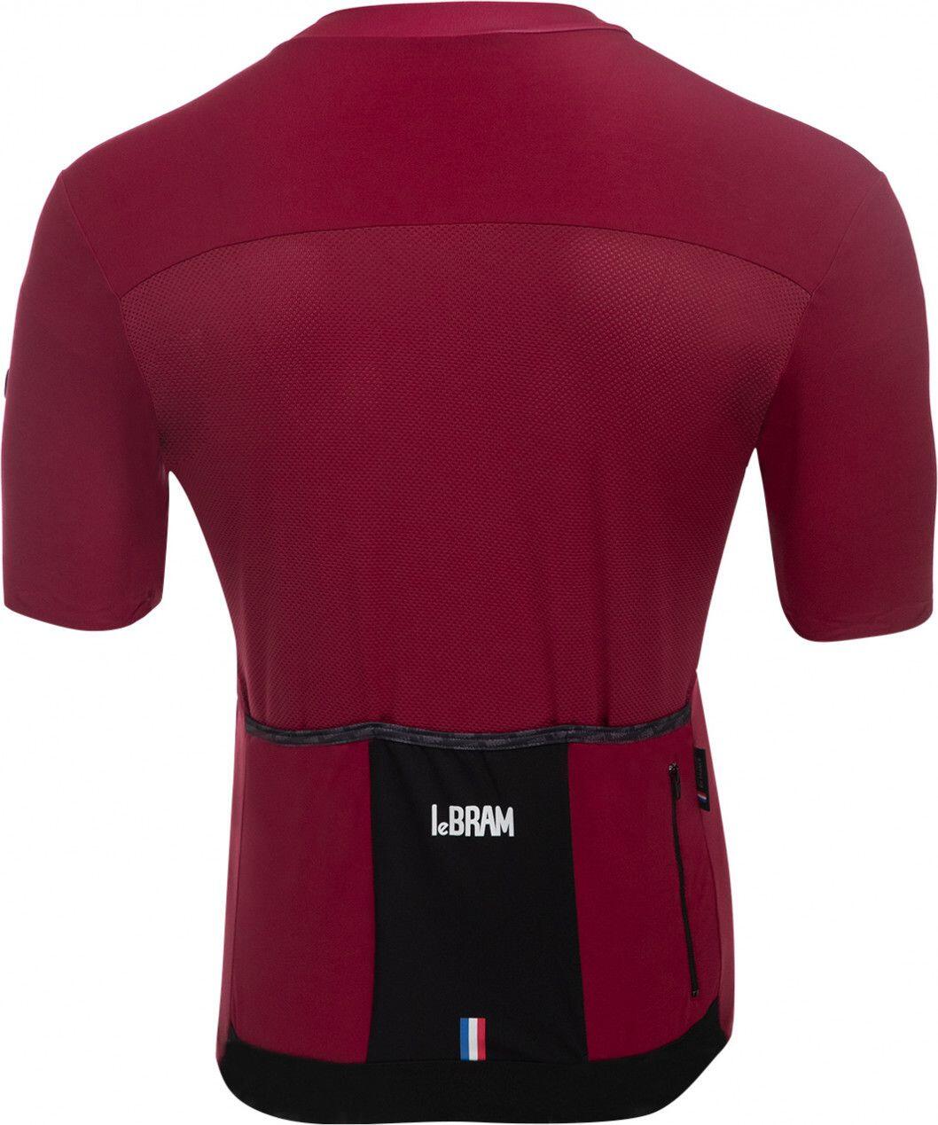 Maillot Manches Courtes LeBram Allos Bordeaux Coupe Ajustée 4/6