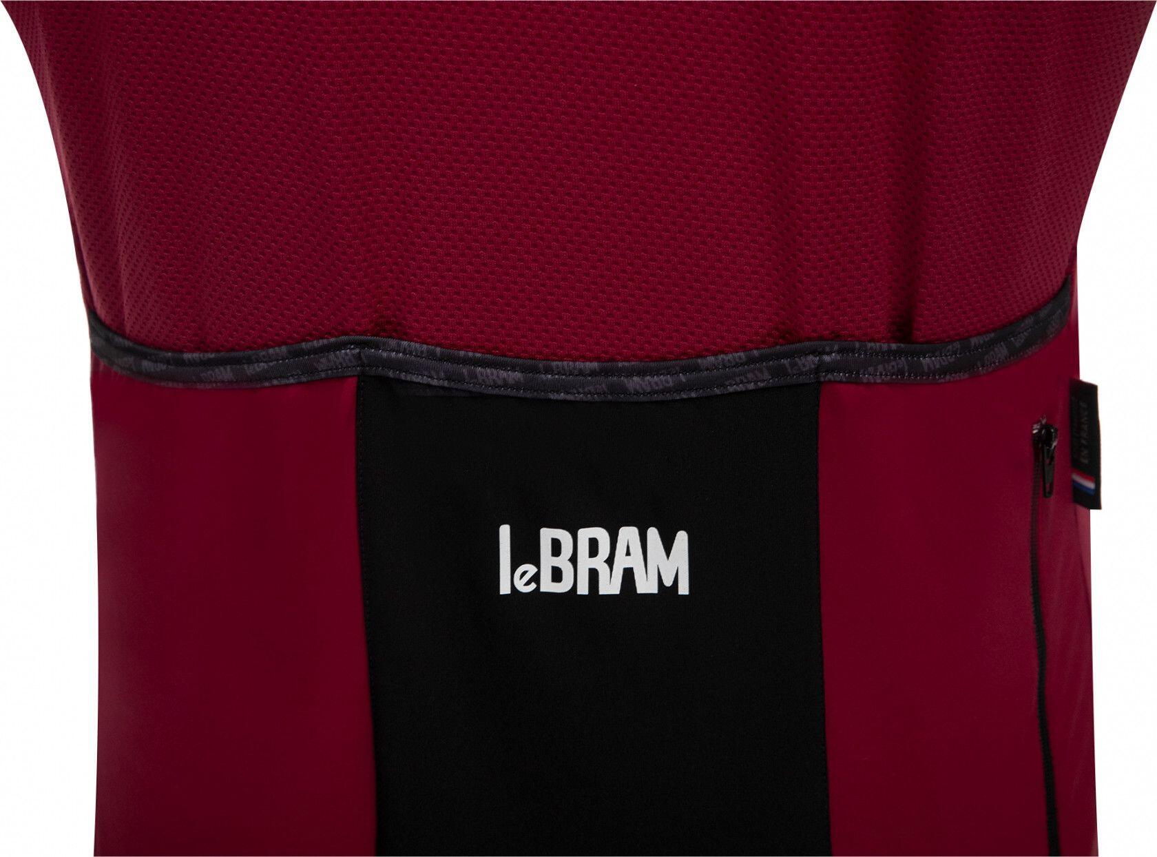 Maillot Manches Courtes LeBram Allos Bordeaux Coupe Ajustée 5/6