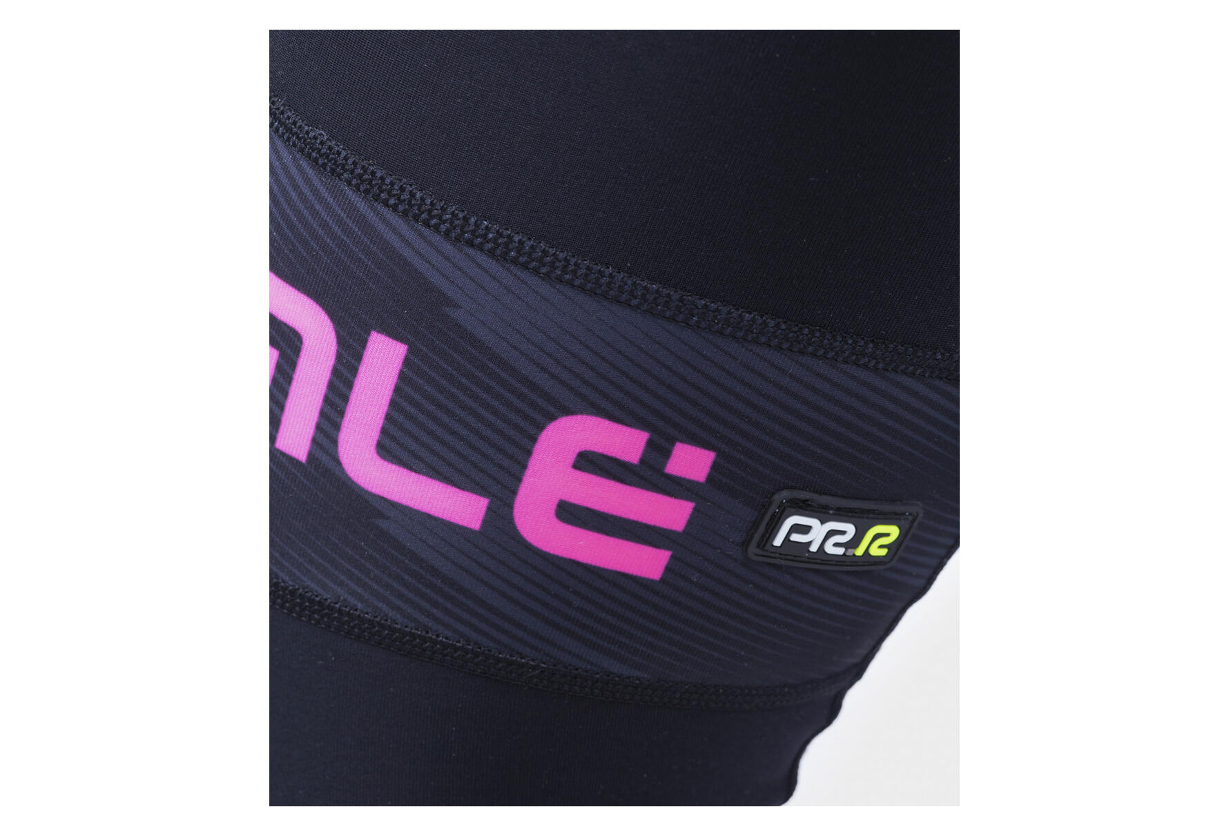 Collant lunghi Alé Mild da donna nero/rosa fluorescente 5/5
