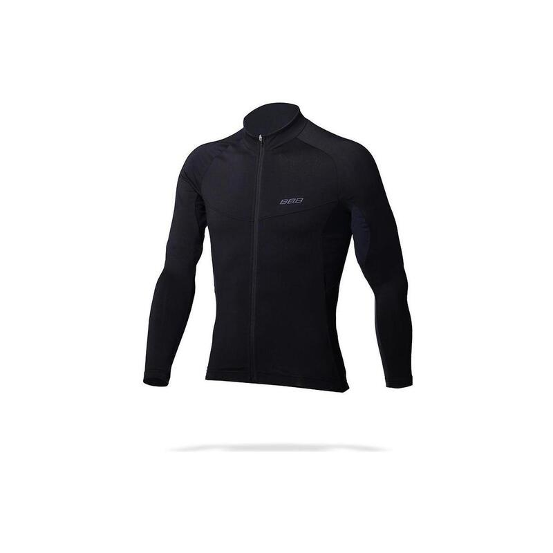 Maillot Manches Longues Jersey Noir en diamondSoft