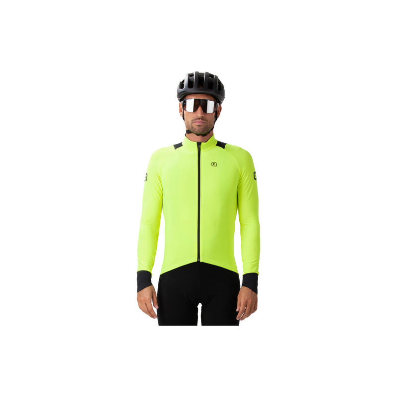 Alé K-Idro Long Sleeve Jersey Black/Fluorescent Yellow