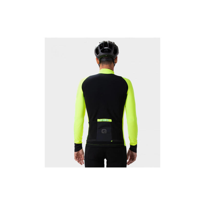 Alé K-Idro Long Sleeve Jersey Black/Fluorescent Yellow