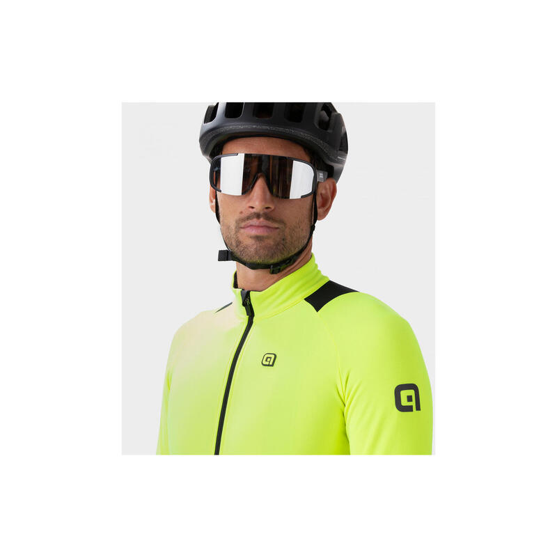 Alé K-Idro Long Sleeve Jersey Black/Fluorescent Yellow