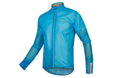 Endura adrenaline race fs260-pro ii waterproof jas neon blauw