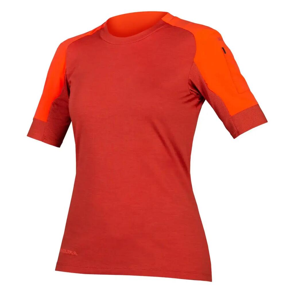 Endura GV500 Women's Short Sleeve Jersey Red