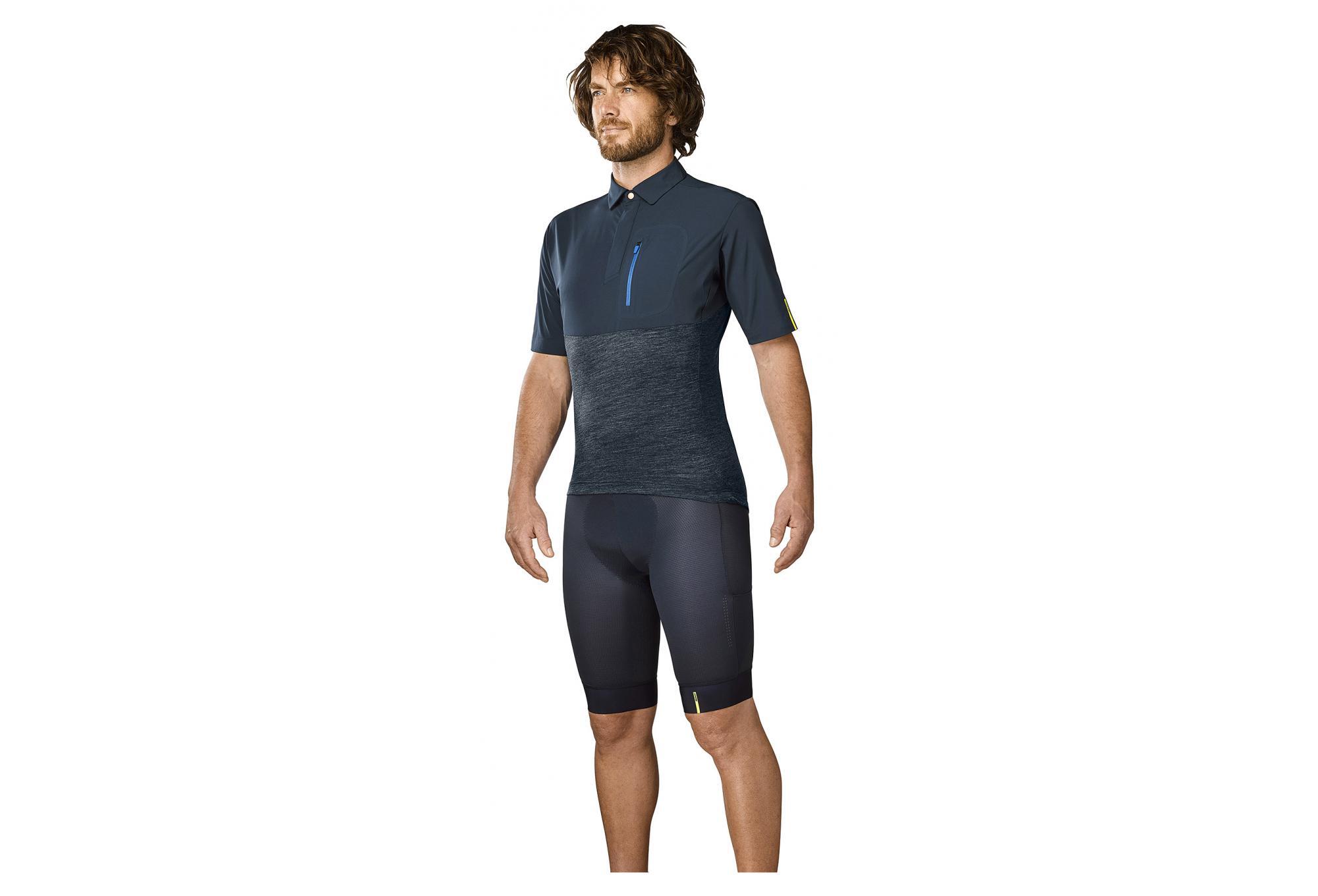 Maillot Manches Courtes Mavic Allroad Total Eclipse / Gris Foncé 6/6