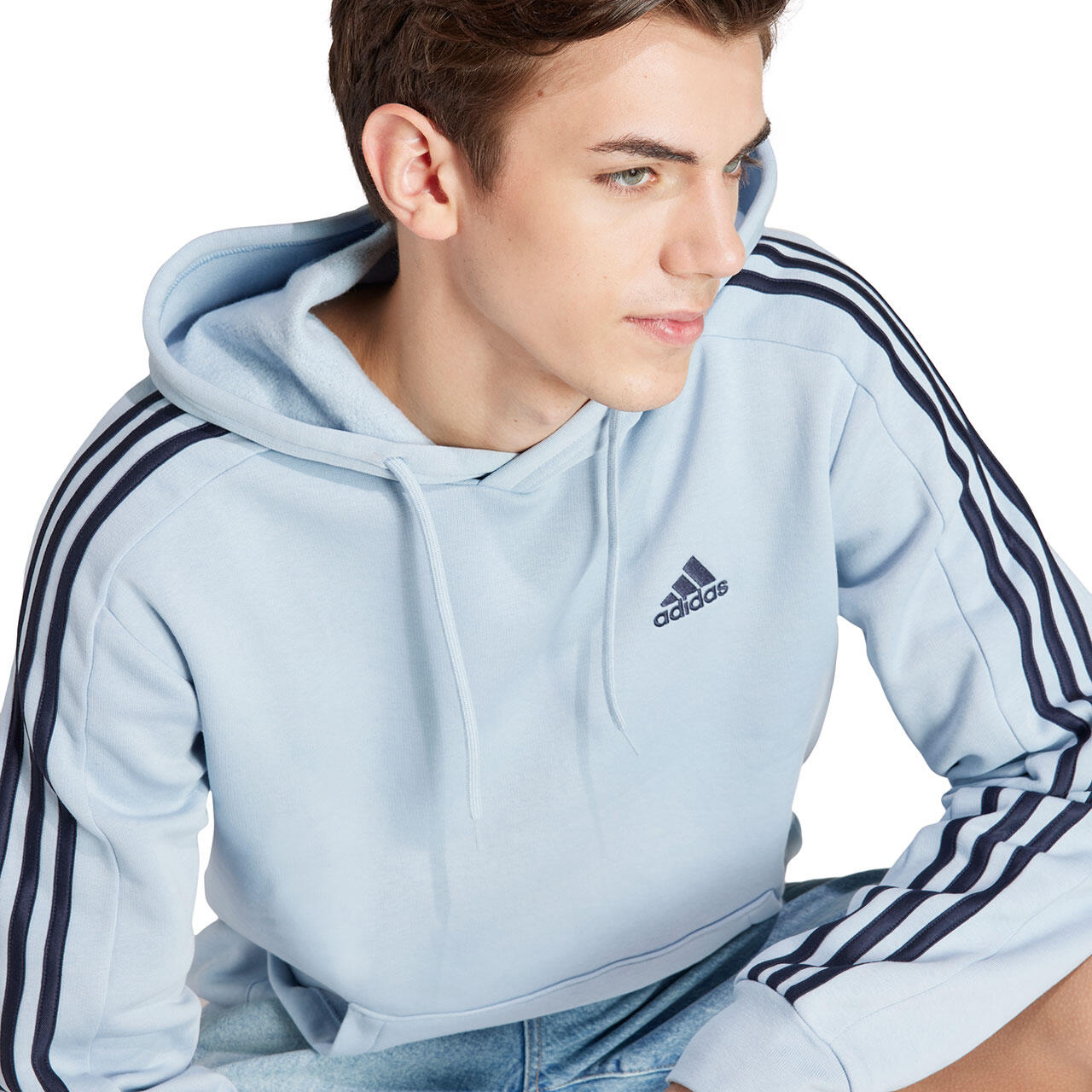 Bluza męska adidas Essentials Fleece 3-Stripes Hoodie 4/5