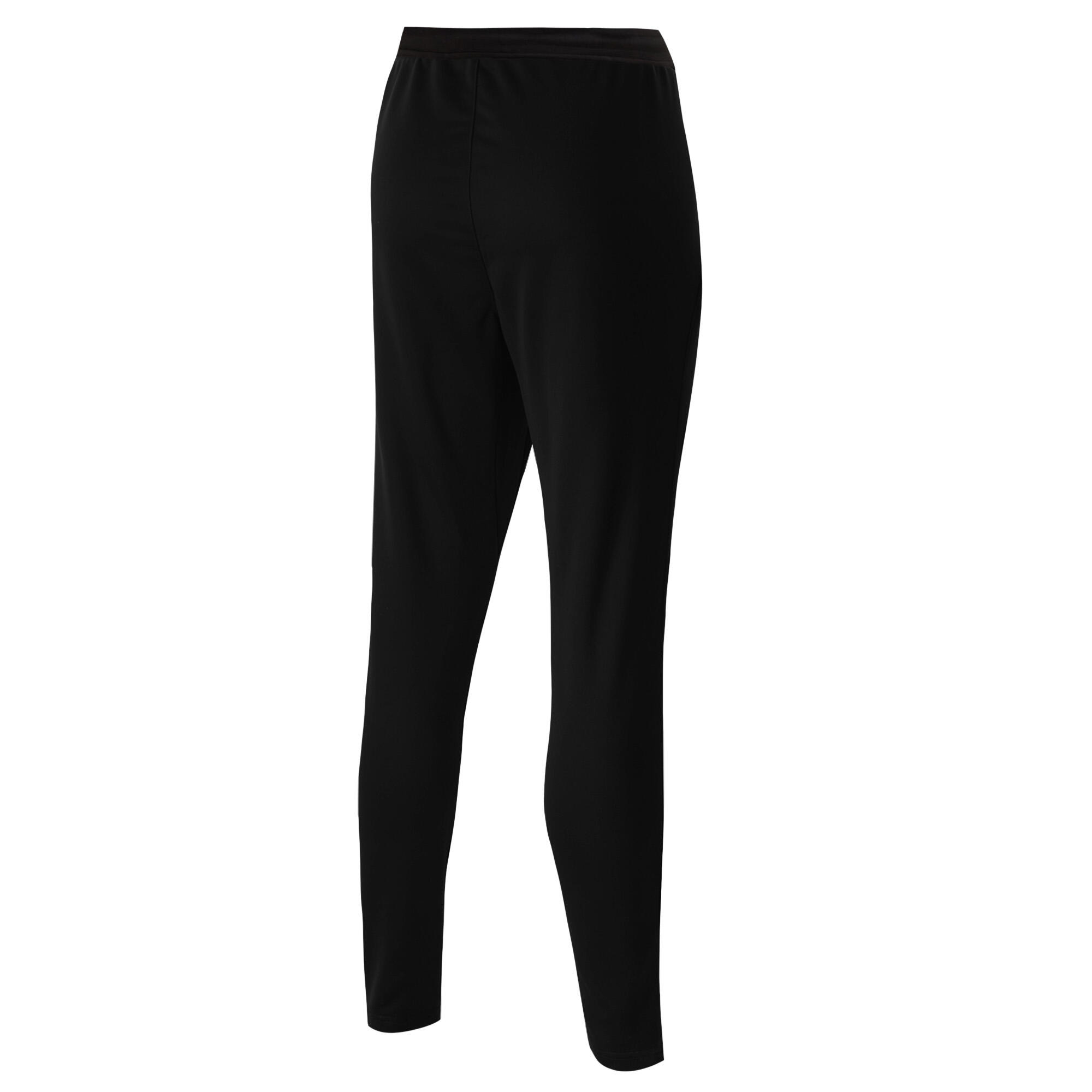 Mens Pro Fleece Jogging Bottoms (Black/White) 2/3