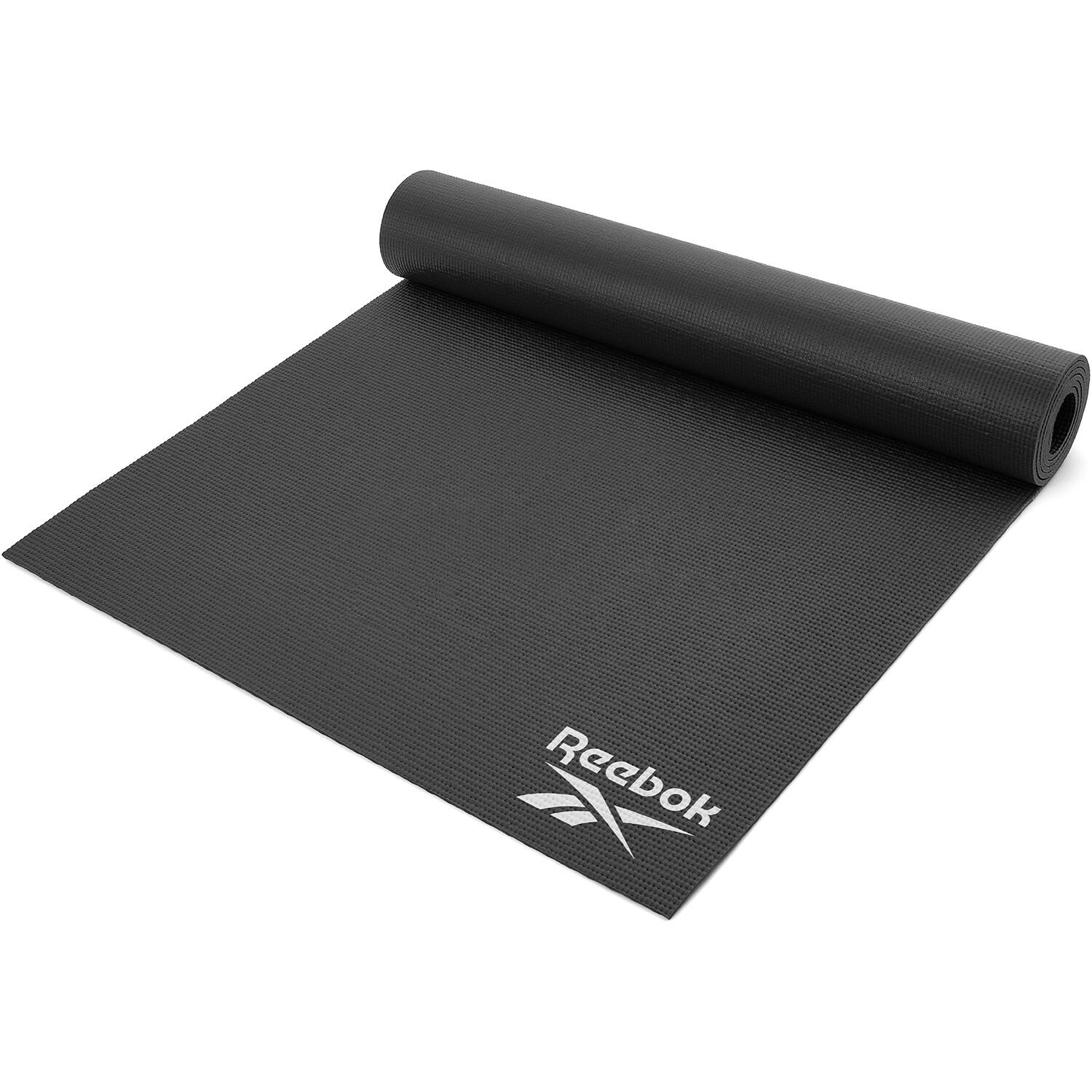 Reebok 4mm Yoga Training Mat Black REEBOK Decathlon