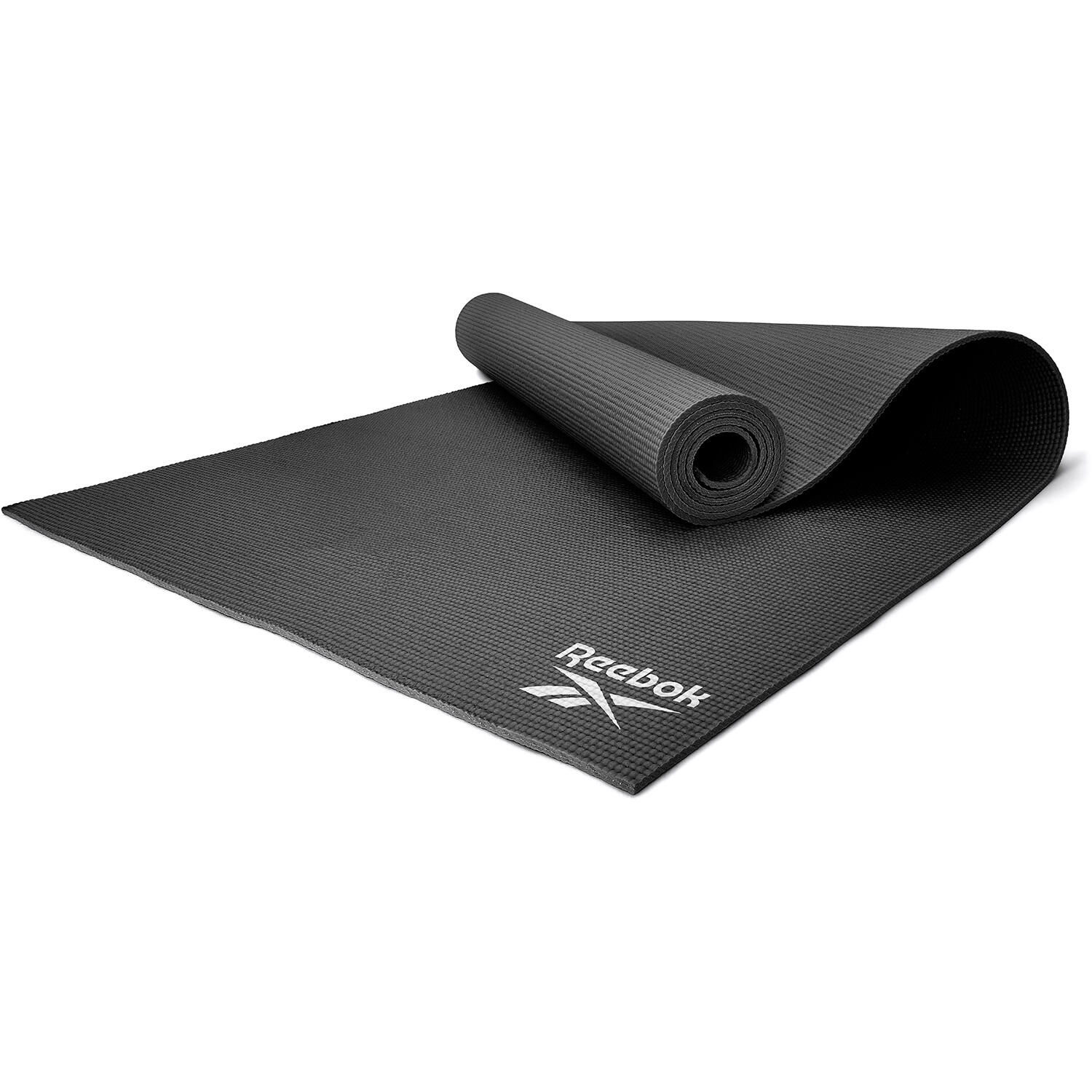 Reebok 4mm Yoga Training Mat Black REEBOK Decathlon
