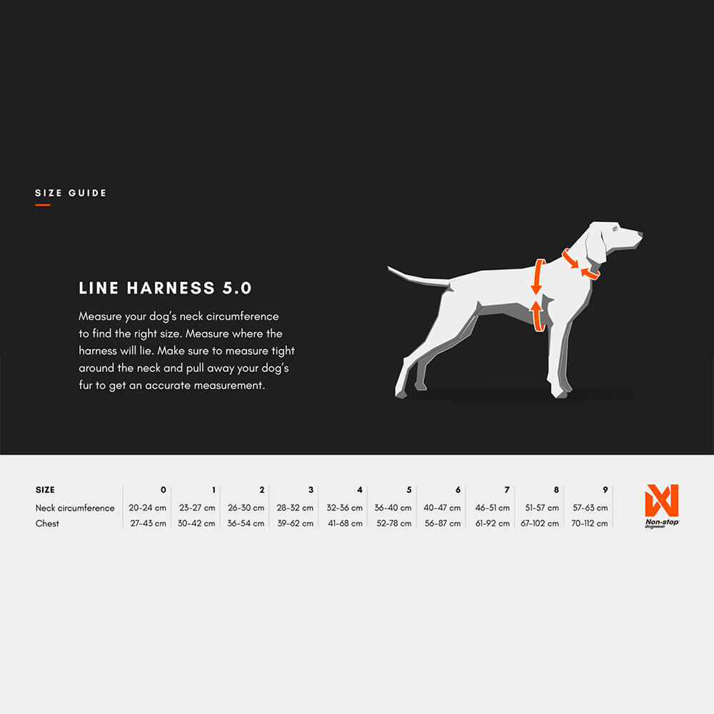 Harnais pour chien ergonomique et polyvalent Non-stop dogwear Line harness 5.0 2/7