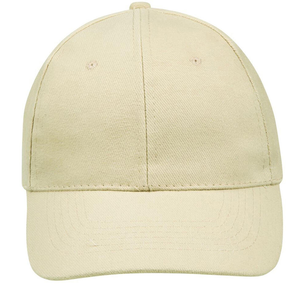 Unisex Buffalo 6 Panel Baseball Cap (Beige) 4/5