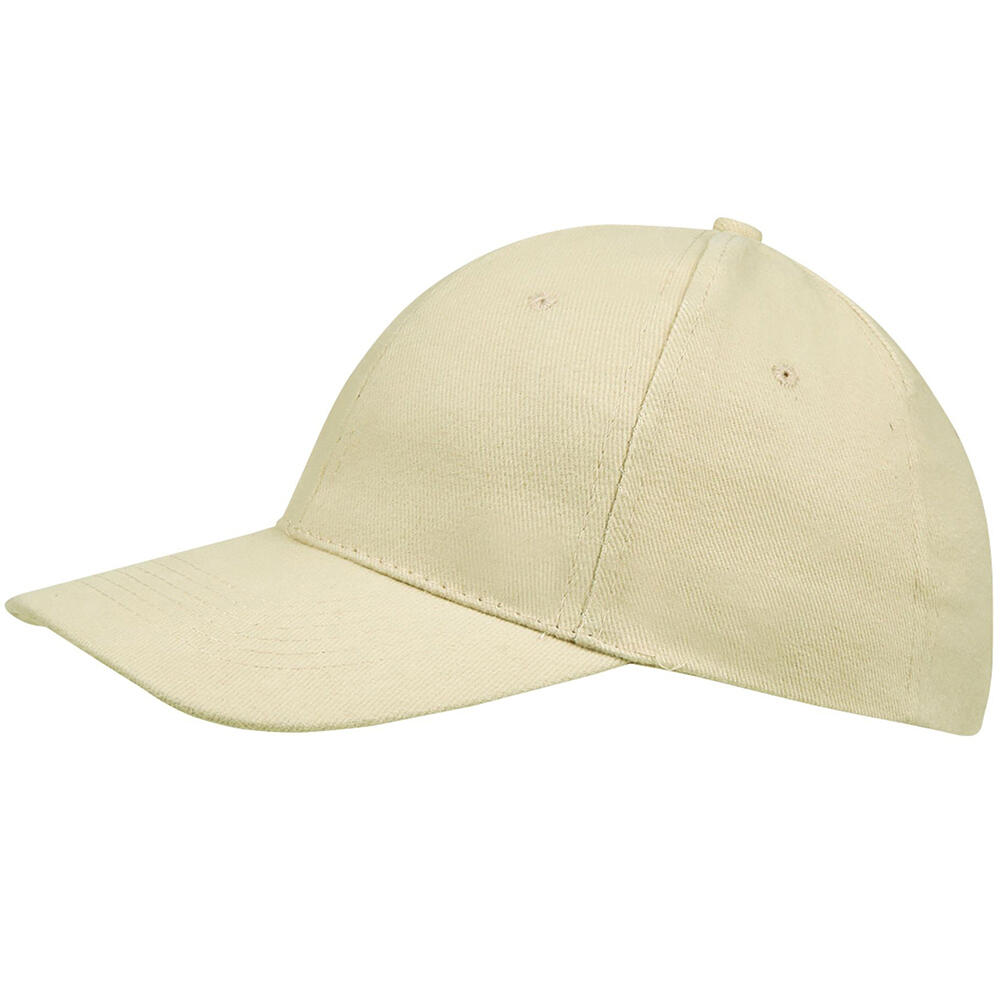 Unisex Buffalo 6 Panel Baseball Cap (Beige) 3/5