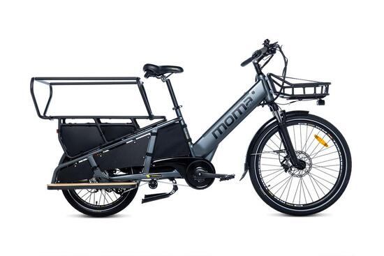 E-Lastenfahrrad Cargobike, Longtail, SHIMANO 7v, Autonomie bis 90km
