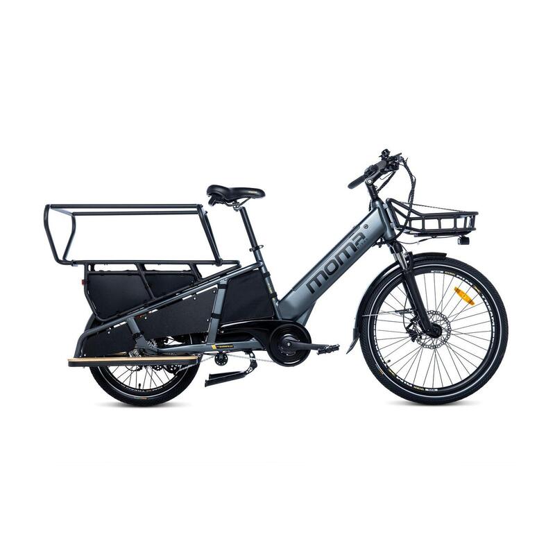 Bici cargo bike elettrica, Longtail, Autonomia fino a 90 km, Batteria 48V 13Ah