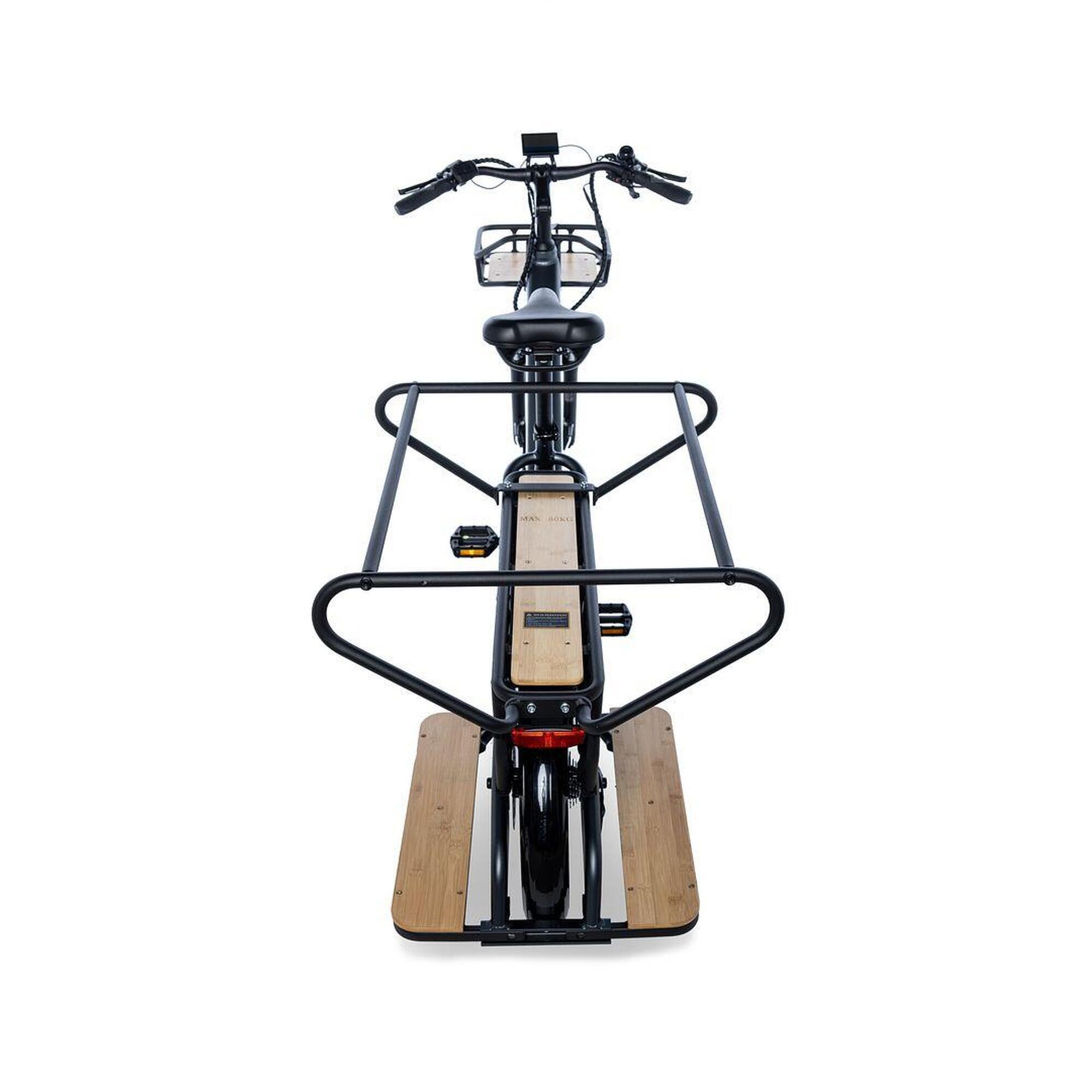 BICICLETA ELÉTRICA DE CARGA TRASEIRA LONGTAIL, SHIMANO 7v, Autonomia até 90km