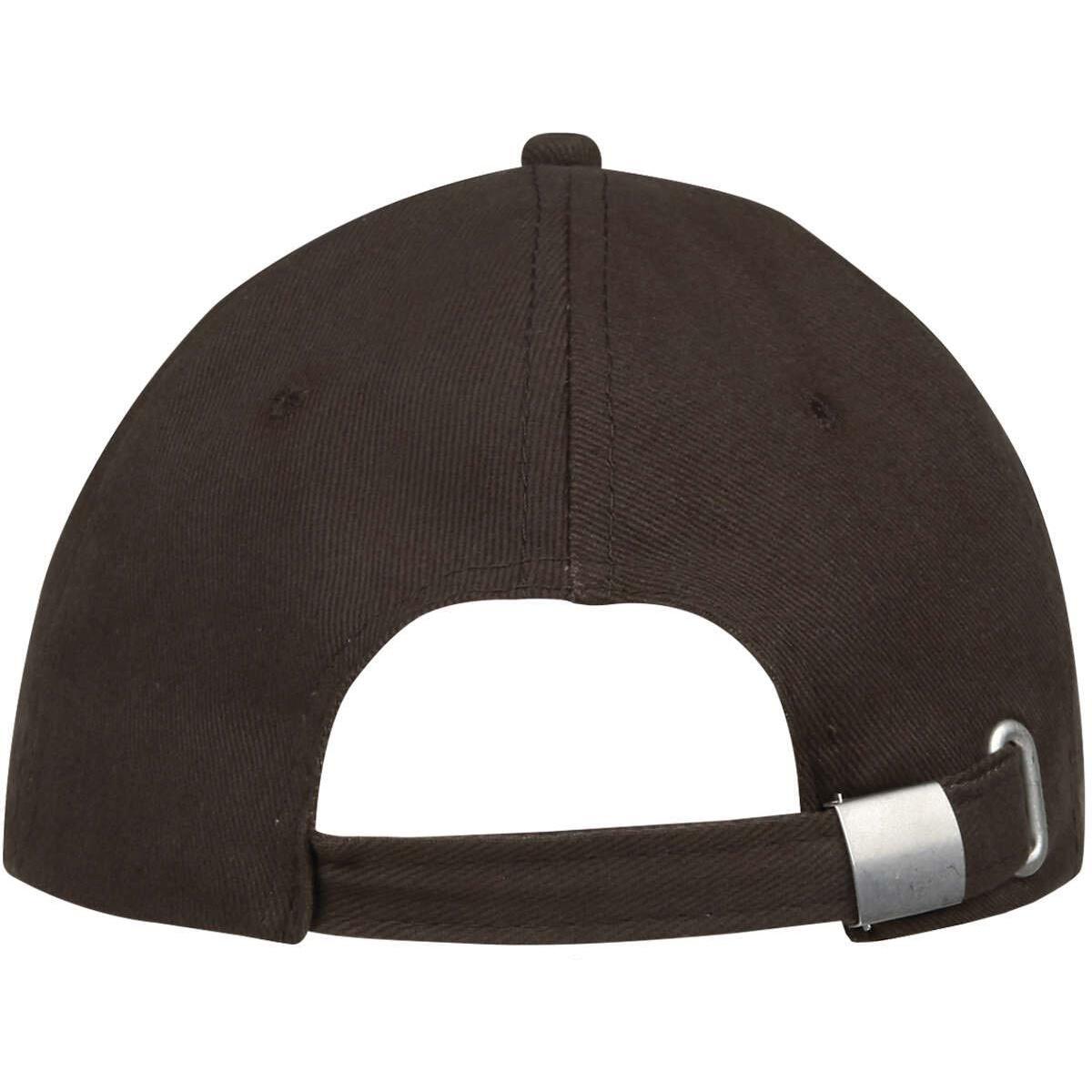 Unisex Buffalo 6 Panel Baseball Cap (Chocolate/Beige) 2/5