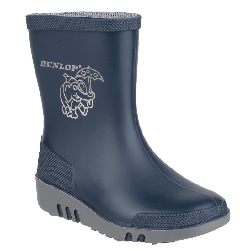 Mini Gummistiefel Elefant Kinder Blau/Grau