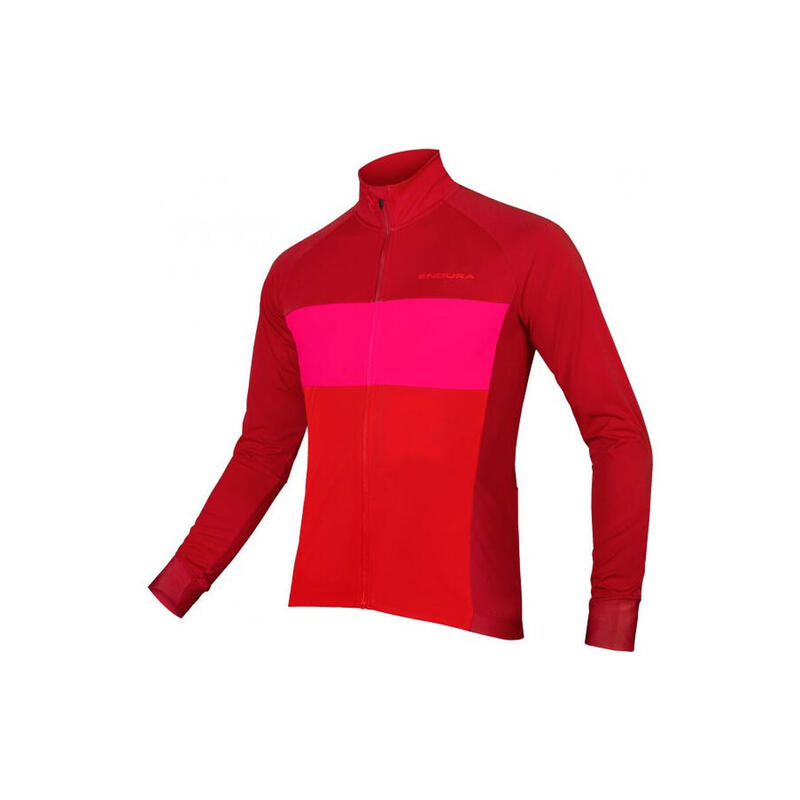 Endura FS260-Pro Jetstream Red Long Sleeve Jersey