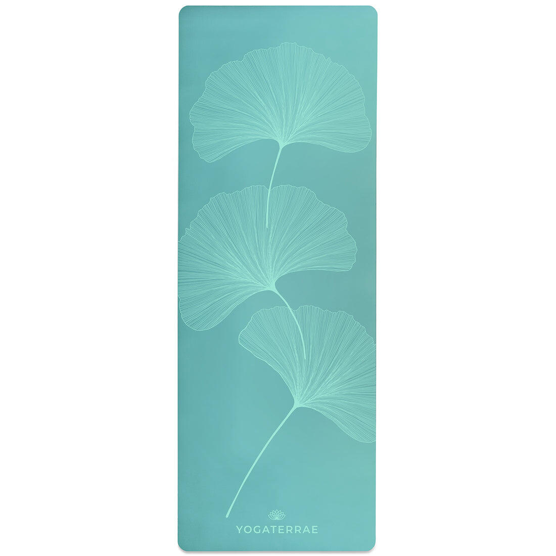 TAPIS YOGA ANTIDÉRAPANT NATUREL Vert PU-Caoutchouc Ginkgo Yin Yang Light + SAC 4/7