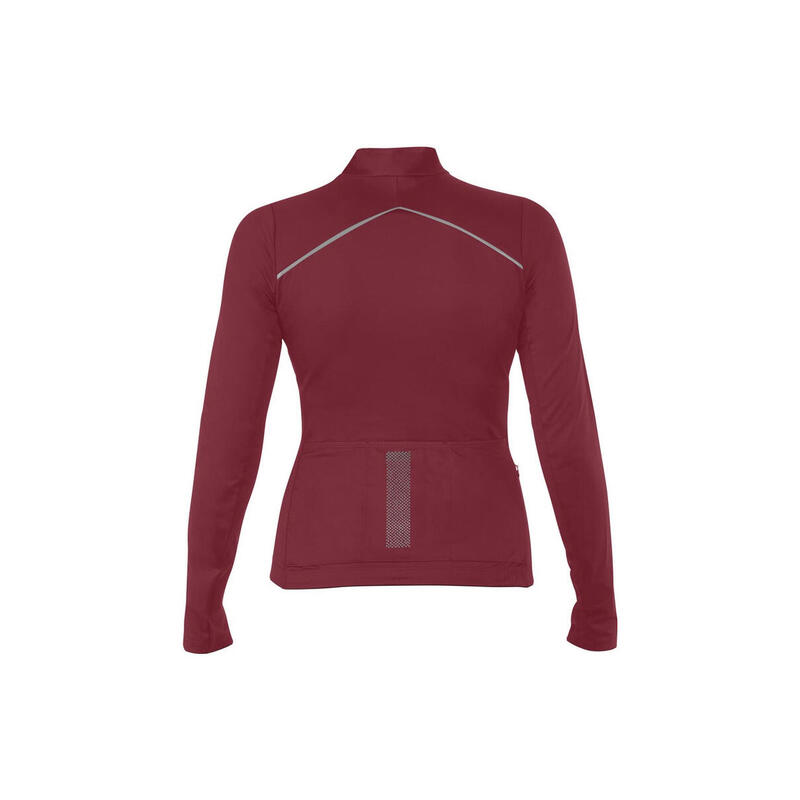 Maillot Manches Longues Femme Mavic Sequence Thermo Bordeau