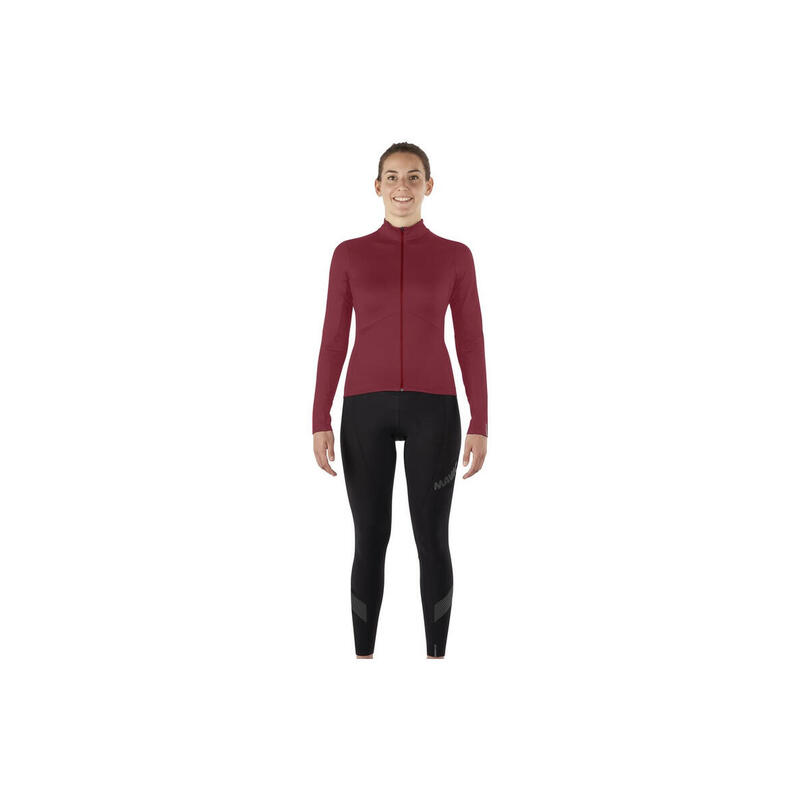 Maillot Manches Longues Femme Mavic Sequence Thermo Bordeau