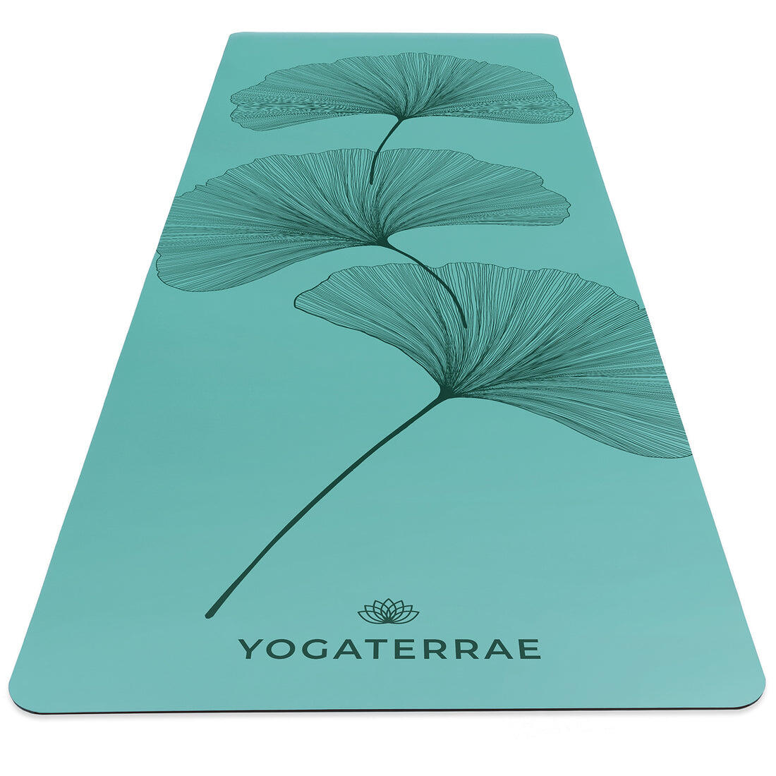 Yogaterrae - Tapis Yoga Antidérapant Naturel Confort Vert Pu-caoutchouc Ginkgo Yin Yang Deep - Tapis De Yoga - Vert - 183 Cm - Decathlon